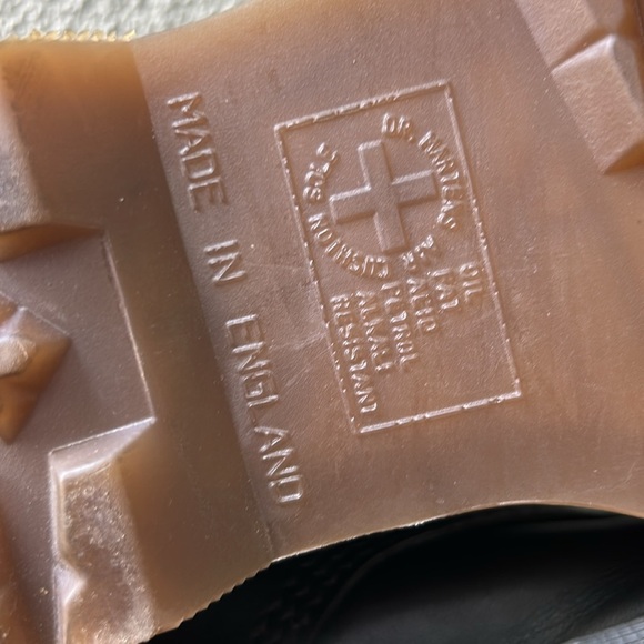 Dr. Martens Black 1460 Vintage Made in England Lace Up Boots Mens UK Sz 7 - Picture 10 of 15